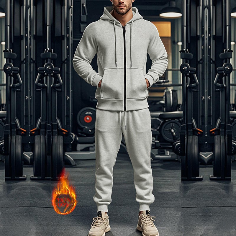 Fleece Hoodie Lined - Men's Heavyweight Color Long Sleeve Hoodie