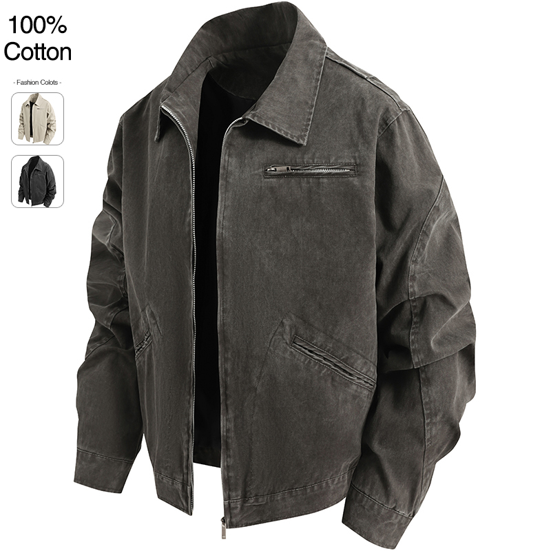 Winter Clothing Items - Oversize Loose Men's Denim Jacket Autumn