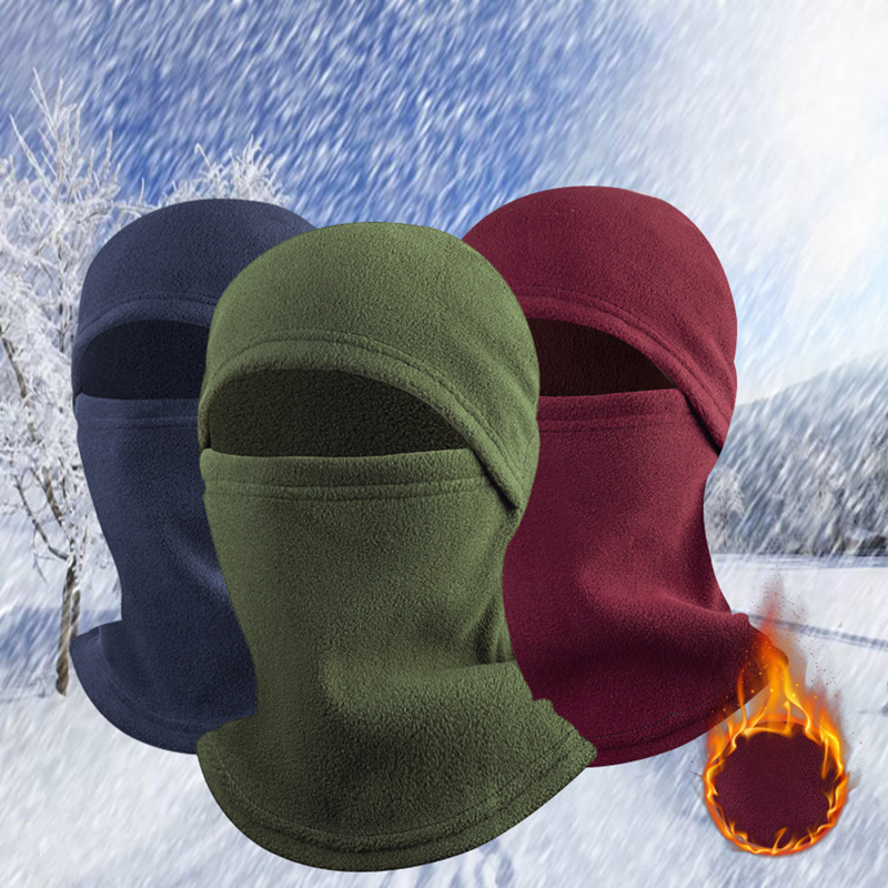 1/14Pcs Full Face Mask New Win - Fleece Hoodie Lined ulasan dan harga
