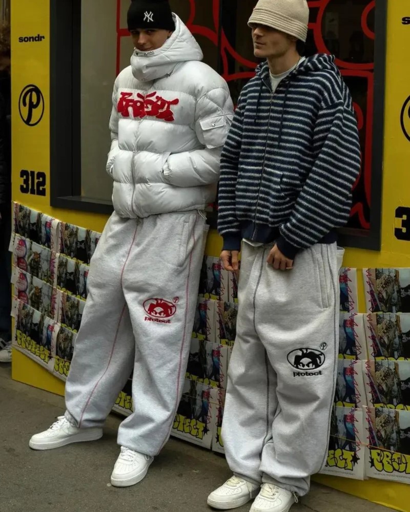 Man Embroidery Baggy Pants Car - Winter Clothes Shop ulasan dan harga