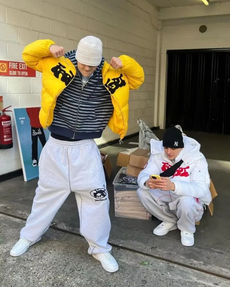 Man Embroidery Baggy Pants Car - Winter Clothes Shop ulasan dan harga