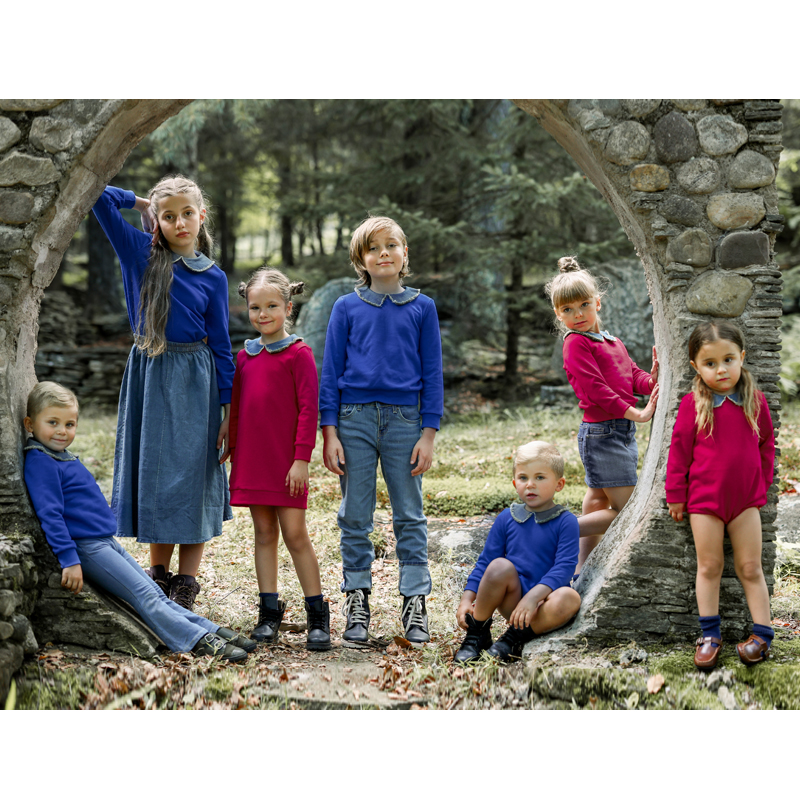 Ali Plus Aw25 Denim Collar Swe - Winter Clothing For Boys ulasan dan harga