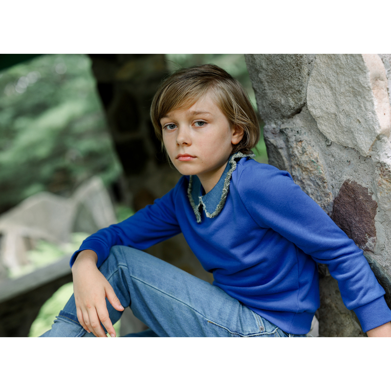 Ali Plus Aw25 Denim Collar Swe - Winter Clothing For Boys ulasan dan harga