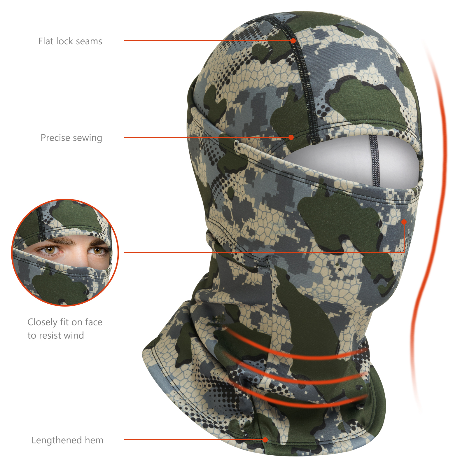Bassdash Men Women Ninja Hood  - Fleece Hoodie Lined ulasan dan harga