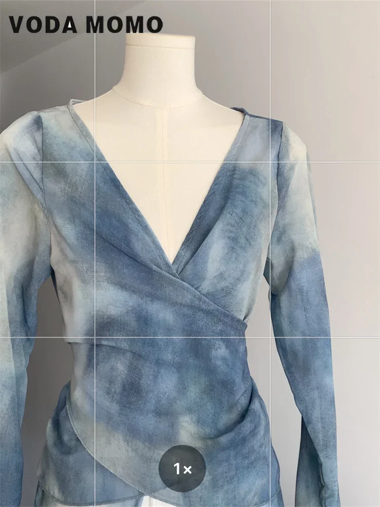 Vintage V-Neck Summer Elegant  - Winter Clothing Vintage ulasan dan harga