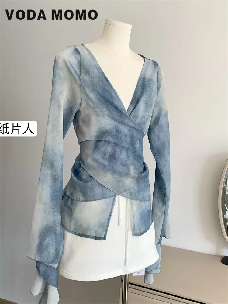 Vintage V-Neck Summer Elegant  - Winter Clothing Vintage ulasan dan harga