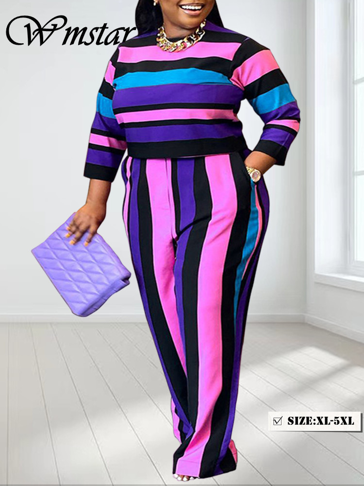 Wmstar Plus Size Two Piece Wom - Winter Clothing Matching ulasan dan harga