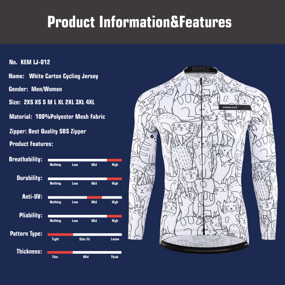 KEMALOCE Cycling Jersey Long S - Winter Clothing Pinterest ulasan dan harga
