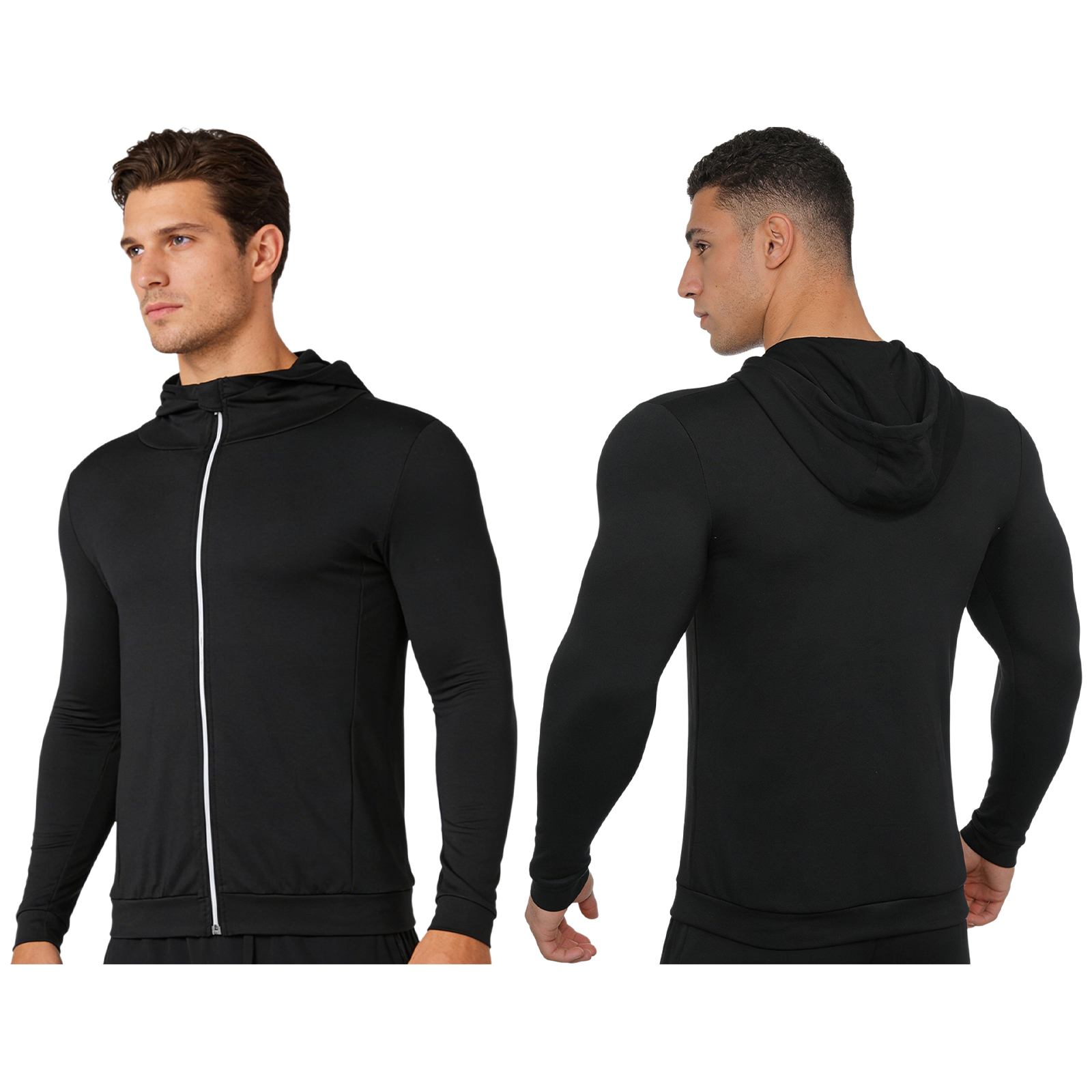 Men Thin Fleece-lined Hooded S - Fleece Hoodie Lined ulasan dan harga