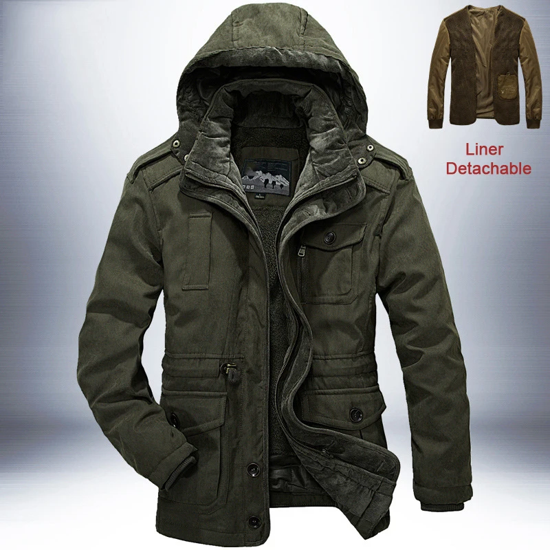 parkas Outdoor Thick Warm Mens - Quality Winter Clothing Brand ulasan dan harga