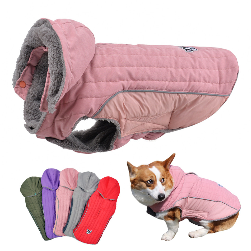 Winter Dog Clothes Thick Fleec - Fleece Hoodie Lined ulasan dan harga