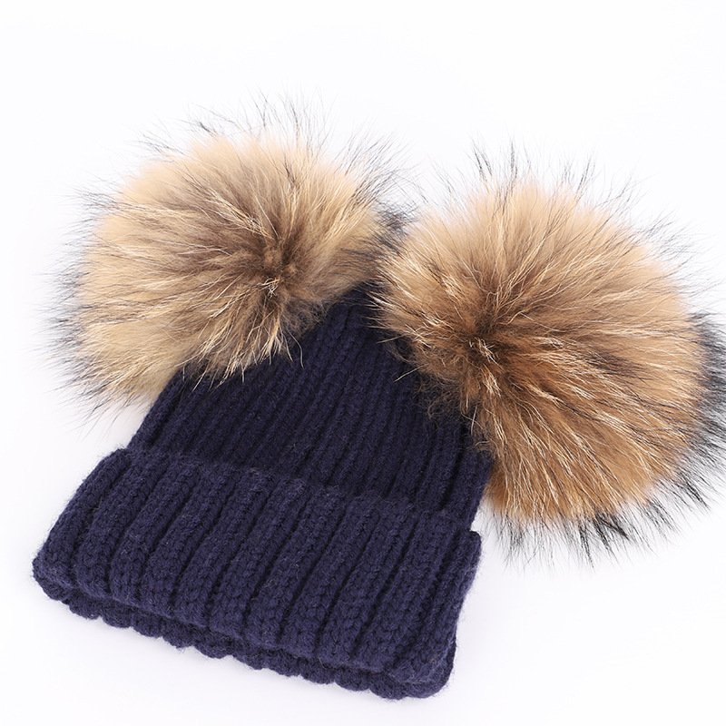 Real Raccoon Fur Balls Kids Kn - Winter Clothing For Boys ulasan dan harga