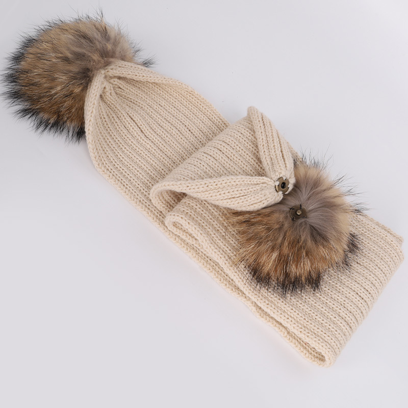 Real Raccoon Fur Balls Kids Kn - Winter Clothing For Boys ulasan dan harga