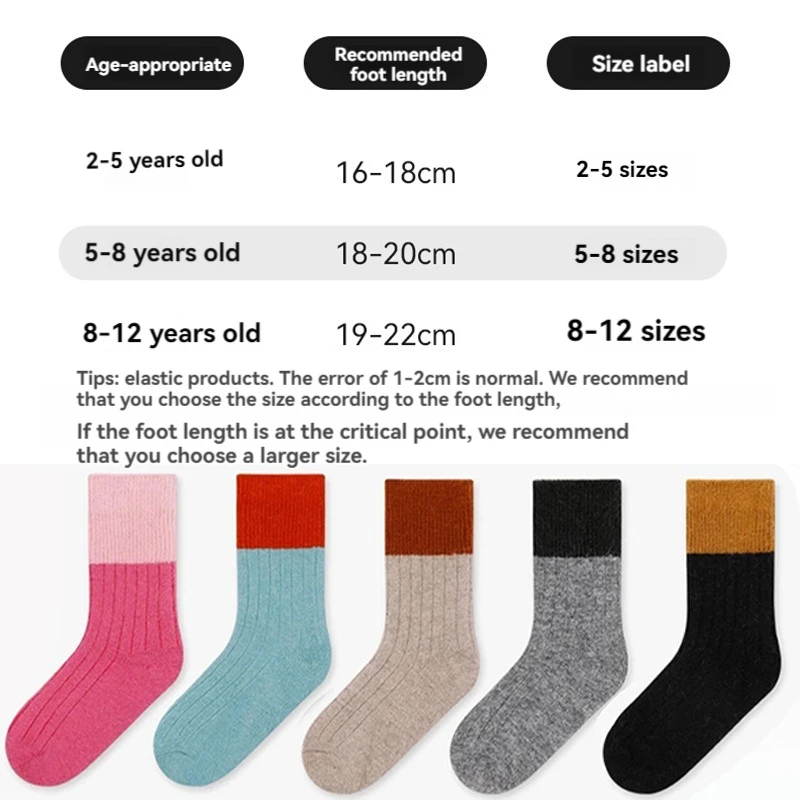 Socks Girl Wool Child Keep War - Winter Clothing For Toddlers ulasan dan harga