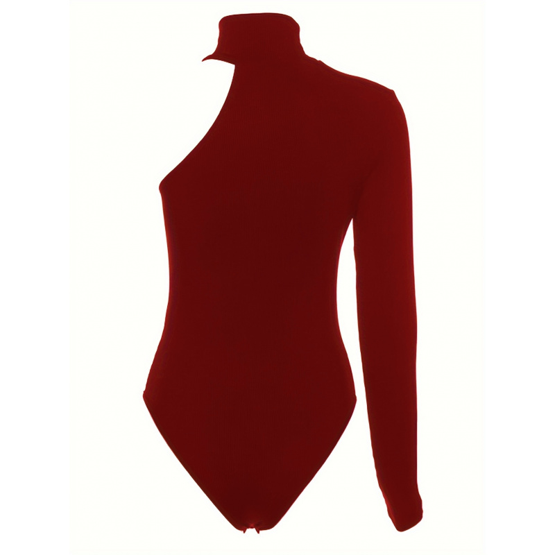 Solid Asymmetric One Shoulder  - Winter Clothing For ulasan dan harga