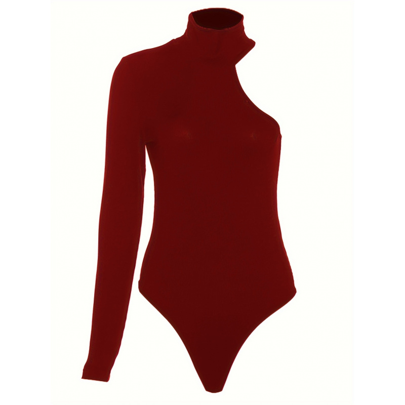 Solid Asymmetric One Shoulder  - Winter Clothing For ulasan dan harga