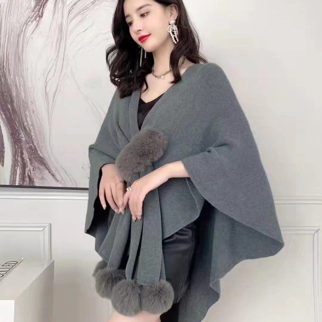 Autumn New Vintage Knitted Sha - Winter Clothing Items ulasan dan harga