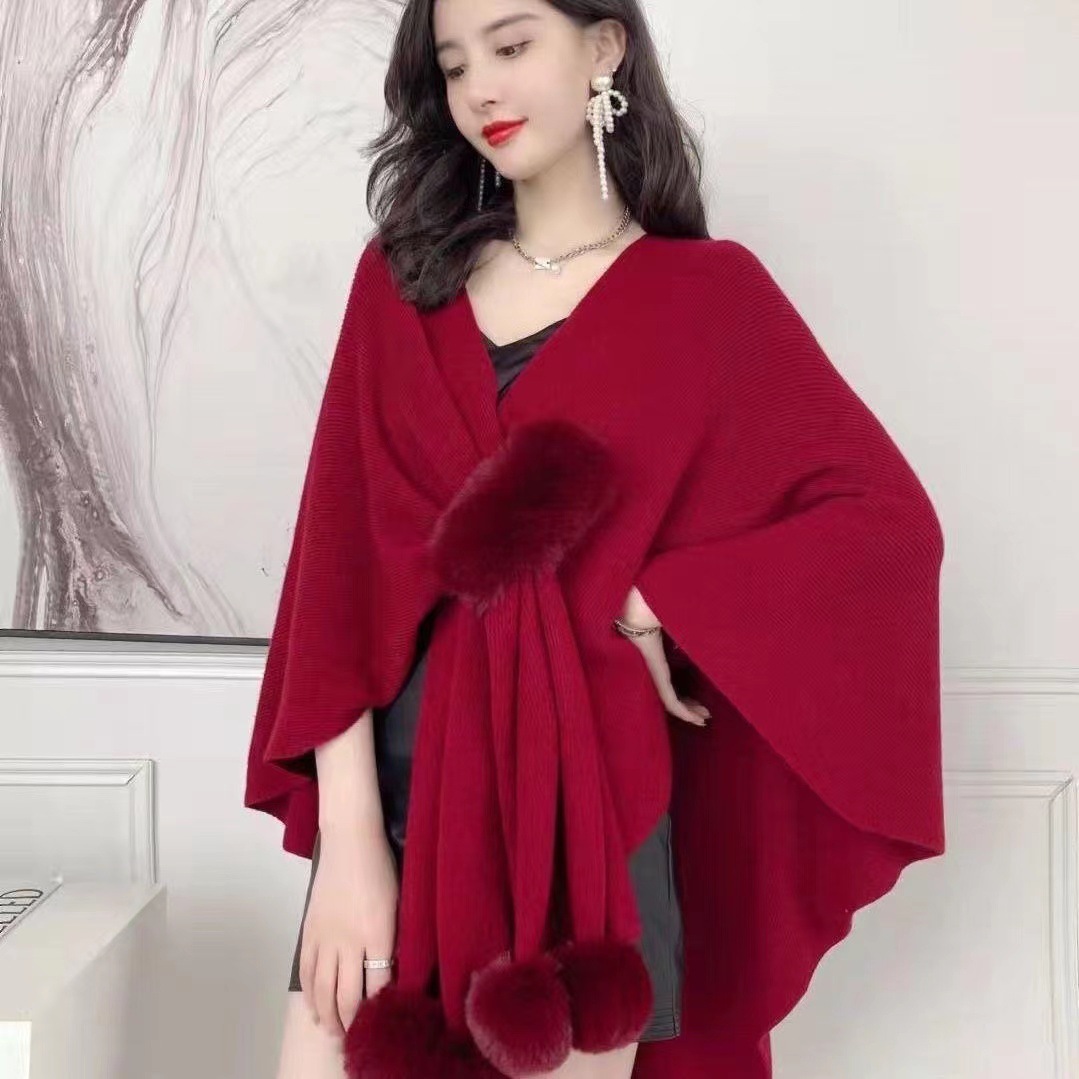 Autumn New Vintage Knitted Sha - Winter Clothing Items ulasan dan harga