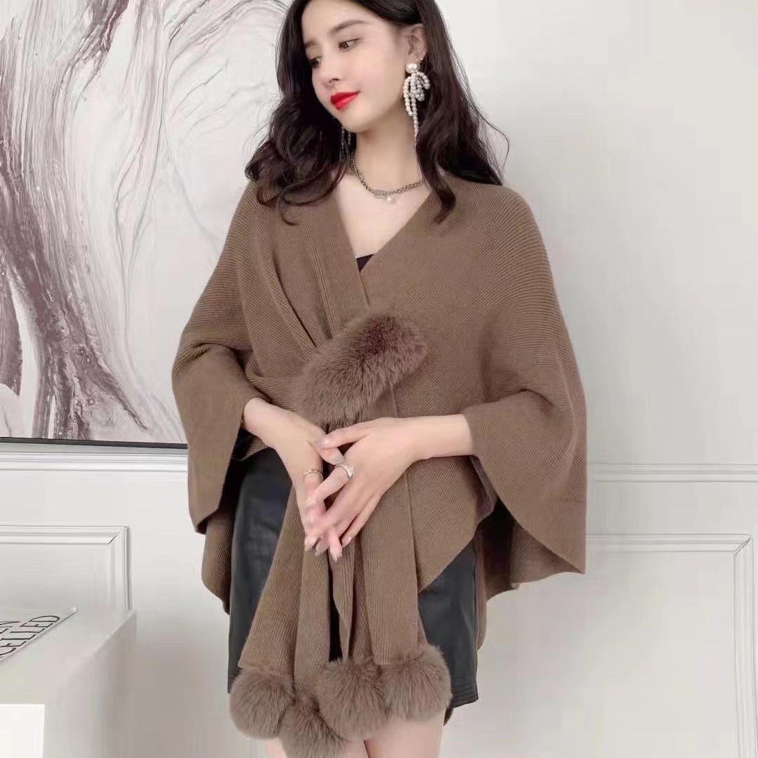 Autumn New Vintage Knitted Sha - Winter Clothing Items ulasan dan harga