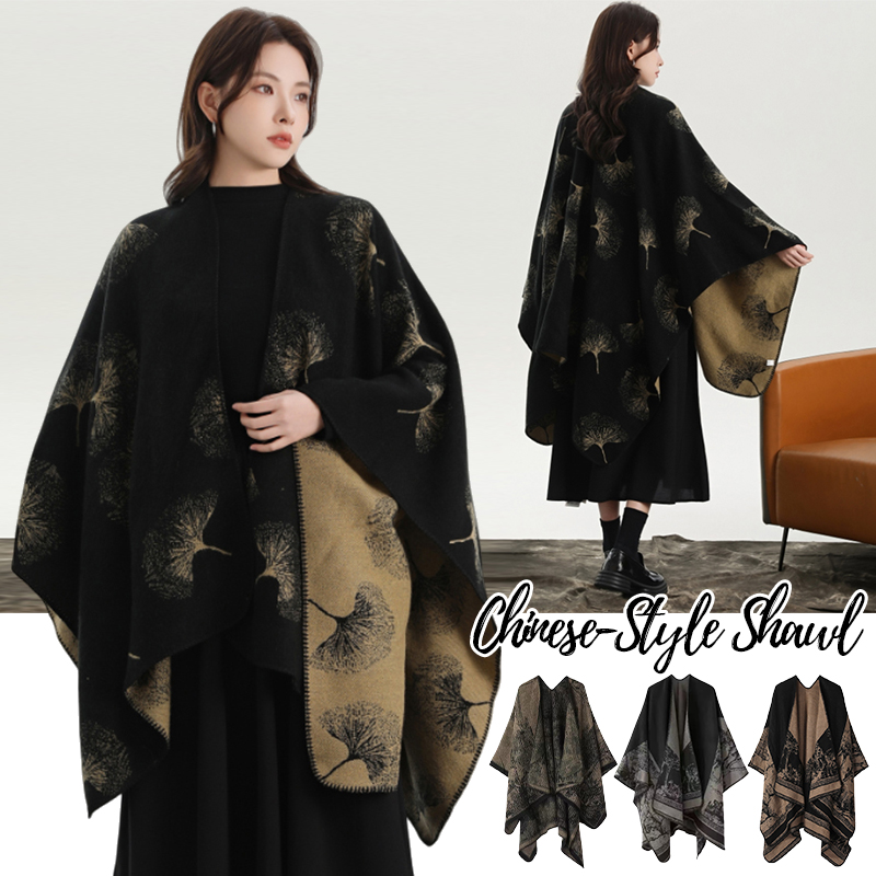Printed Knitted Shawl for Wome - Winter Clothing Ideas For Women ulasan dan harga