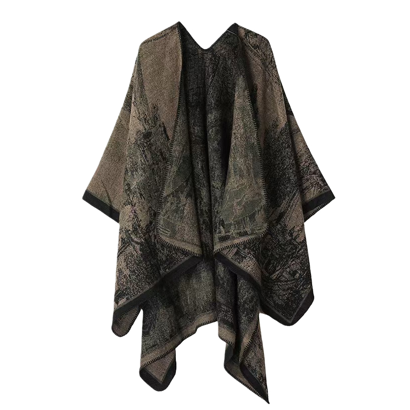 Printed Knitted Shawl for Wome - Winter Clothing Ideas For Women ulasan dan harga