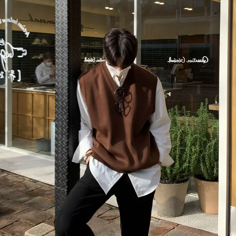 Plain Sleeveless Knitted Sweat - Winter Clothes Shop ulasan dan harga