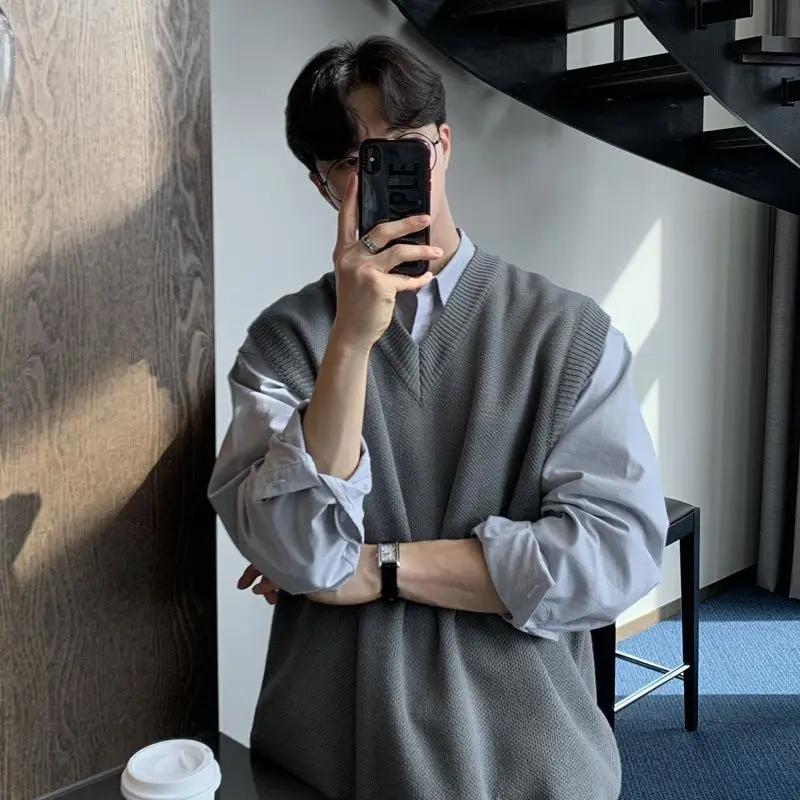Plain Sleeveless Knitted Sweat - Winter Clothes Shop ulasan dan harga