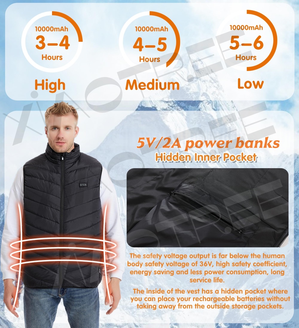 28/9 Areas Heated Vest Men Jac - Winter Clothing Matching ulasan dan harga