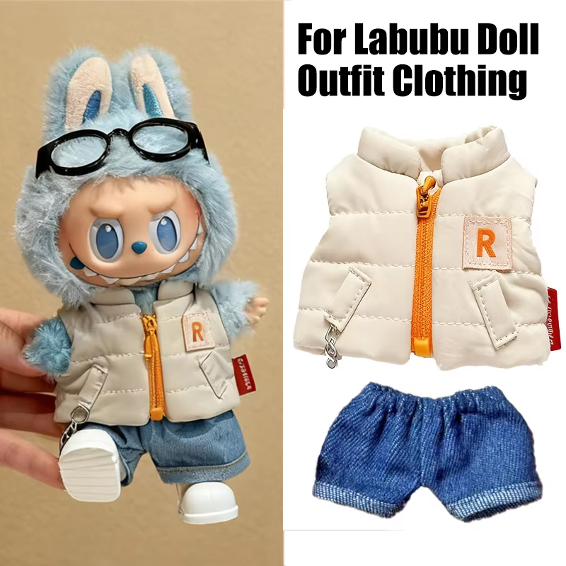 For 15 17cm Labubu Doll Solid  - Winter Clothing Items ulasan dan harga