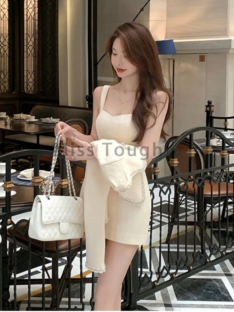 Frence Elegant Two Piece Set W - Winter Clothing Vintage ulasan dan harga