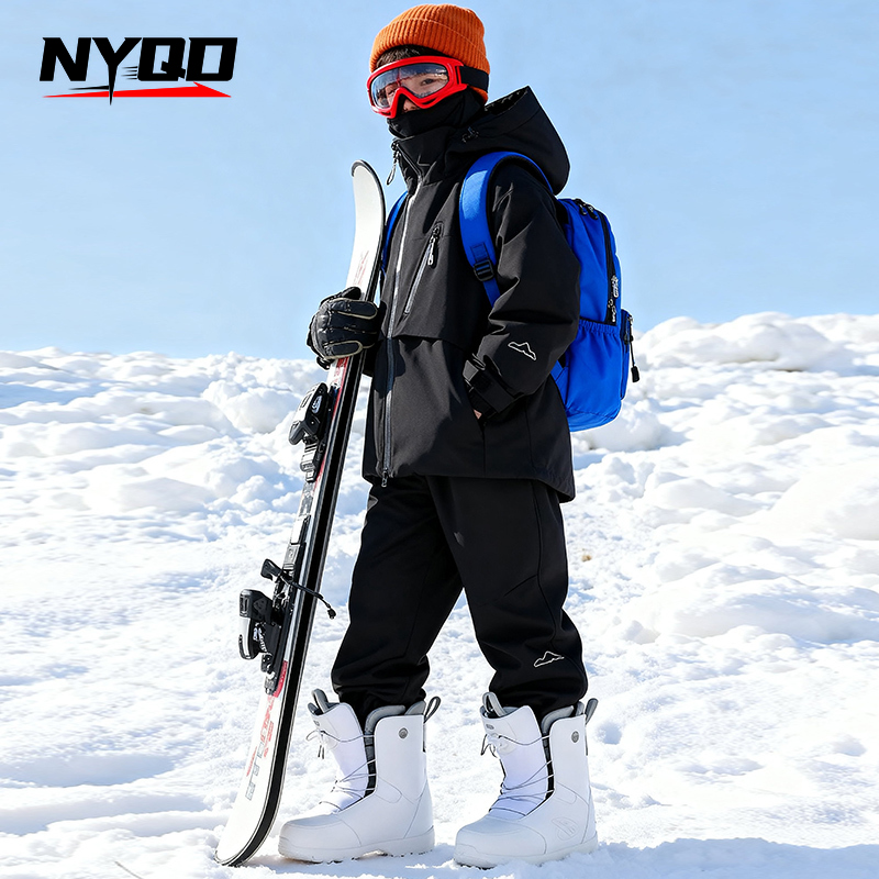 Children's Skiing Wear Top+Bot - Winter Clothing For Boys ulasan dan harga