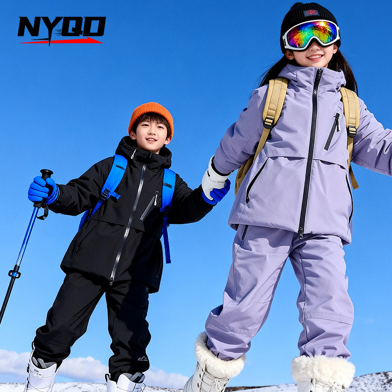 Children's Skiing Wear Top+Bot - Winter Clothing For Boys ulasan dan harga