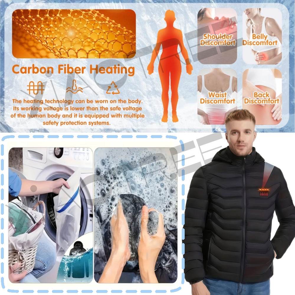 28 Areas Men Women's Heating J - Winter Clothing Matching ulasan dan harga