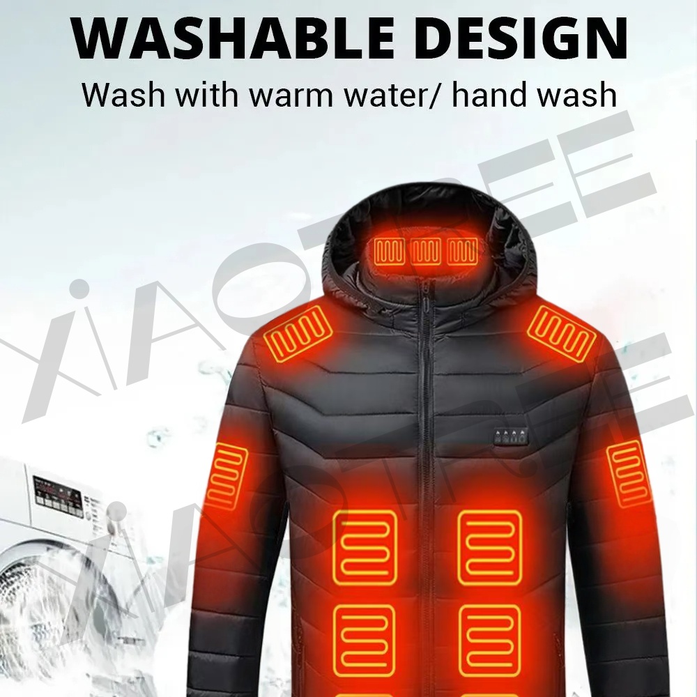 28 Areas Men Women's Heating J - Winter Clothing Matching ulasan dan harga