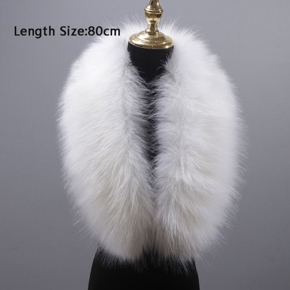 New 80cm Large Faux Fur Collar - Winter Clothing Items ulasan dan harga
