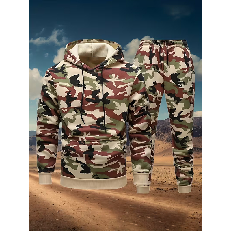 Autumn Camouflage 3D Print Hoo - Winter Clothing For ulasan dan harga