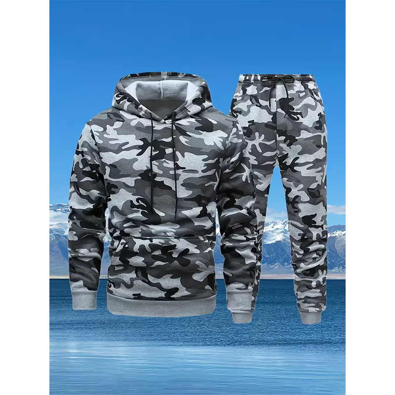 Autumn Camouflage 3D Print Hoo - Winter Clothing For ulasan dan harga