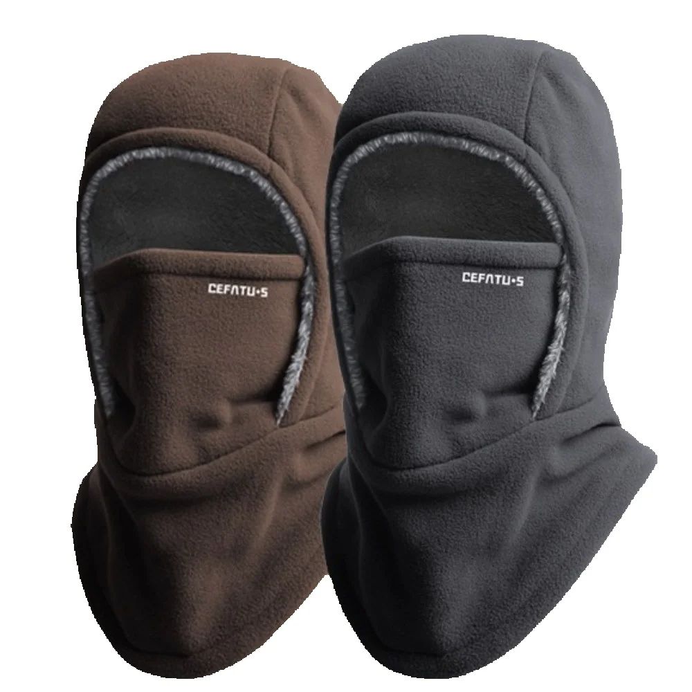 Winter Balaclava Ski Mask Ther - Fleece Hoodie Lined ulasan dan harga