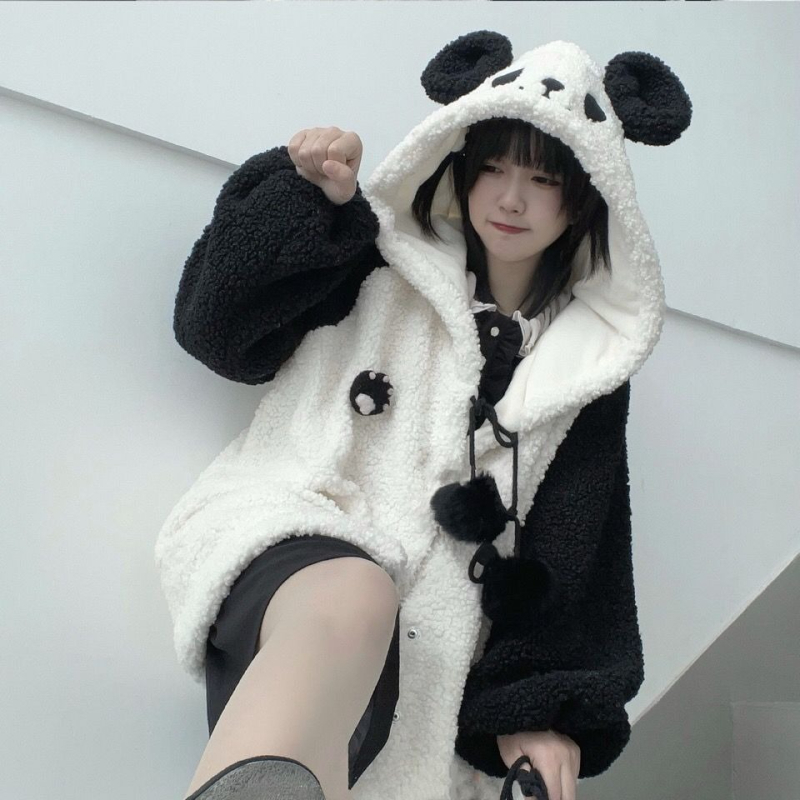2025 Autumn Winter New Lamb Wo - Fleece Hoodie Lined ulasan dan harga