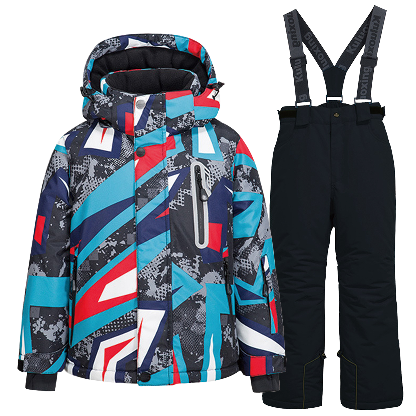 Kids Ski Suit,Warm Waterproof  - Winter Clothing For Boys ulasan dan harga