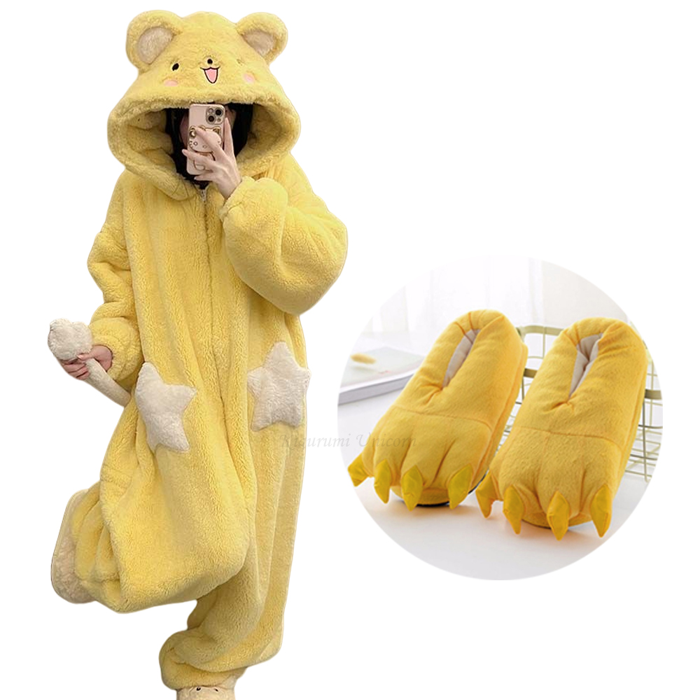 Women's Cartoon Hooded Kigurum - Fleece Hoodie Lined ulasan dan harga