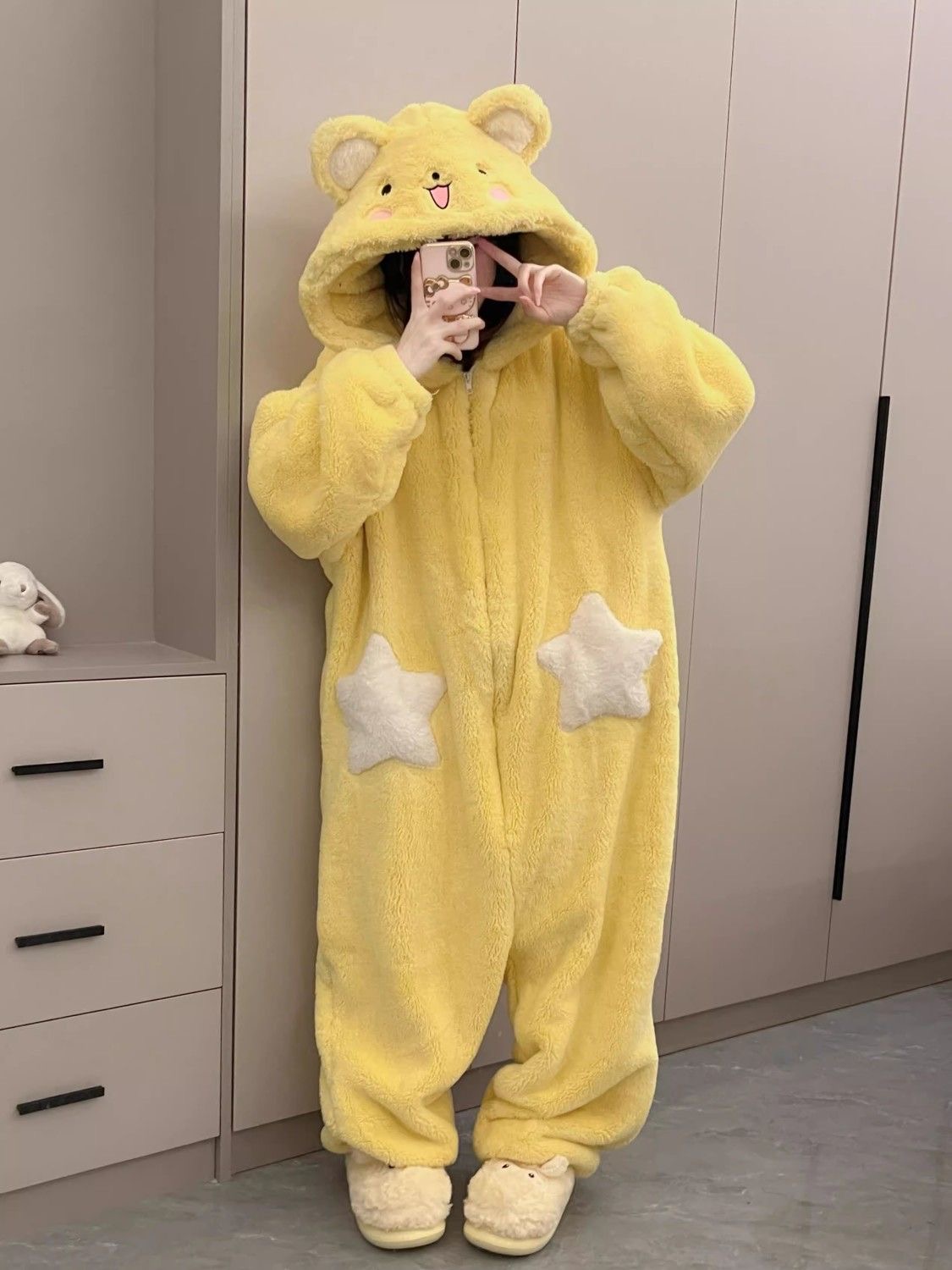 Women's Cartoon Hooded Kigurum - Fleece Hoodie Lined ulasan dan harga