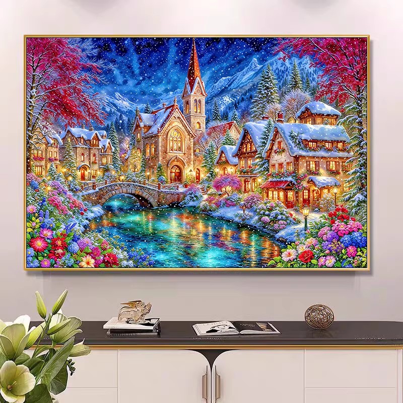9ct 100x75cm Winter Church Emb - Winter Clothing Pinterest ulasan dan harga