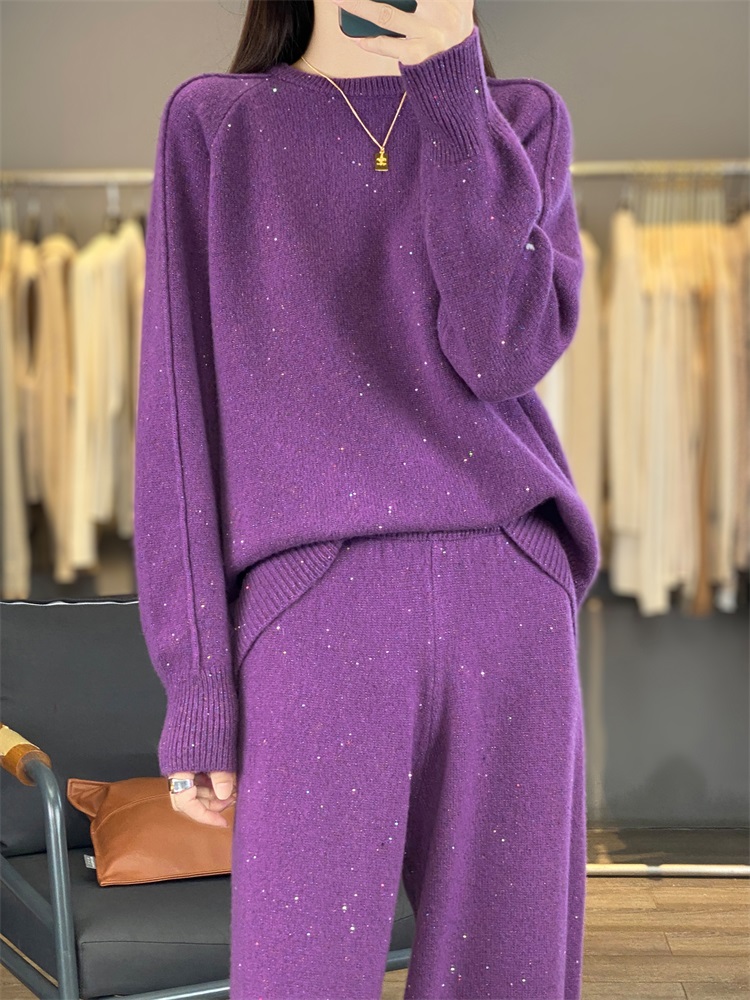 Women's matching set 100% Meri - Winter Clothing Matching ulasan dan harga