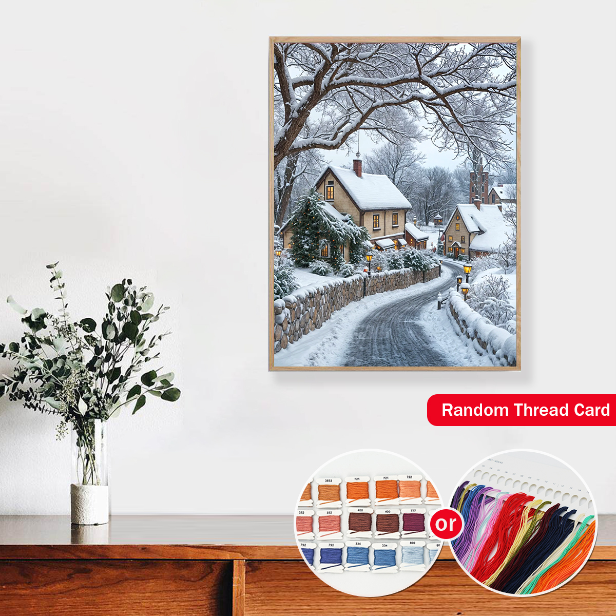 ZUOANLF DIY Cross Stitch Kit 3 - Winter Clothing Pinterest ulasan dan harga