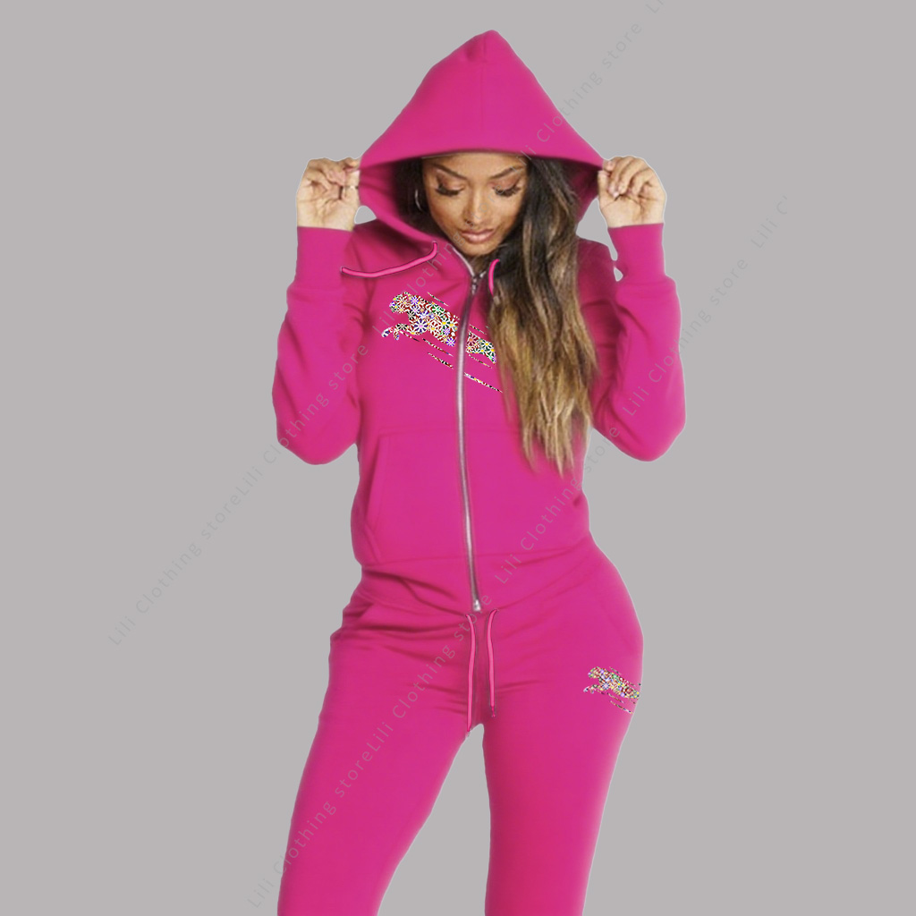 Women's Track Suit Aesthetic H - Fleece Hoodie Lined ulasan dan harga