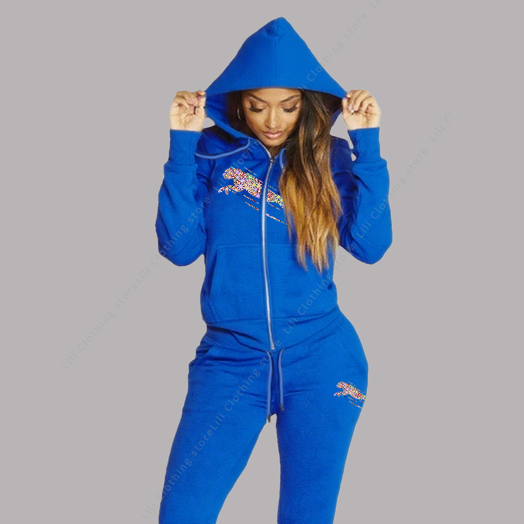 Women's Track Suit Aesthetic H - Fleece Hoodie Lined ulasan dan harga
